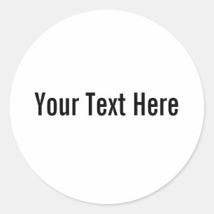 Adesivo Redondo Seu Texto Aqui Autocolantes Personalizados