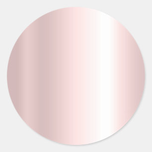 Adesivo Redondo Seu Texto Personalizado Modelo Elegante Rosa Doura