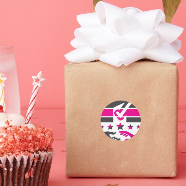 Adesivo Redondo Seu voto é sua voz (Festa)