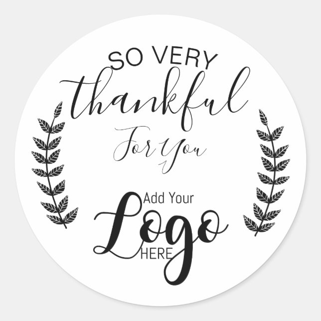 Adesivo Redondo Seus encaminhamentos Clássicos para Pequenas Empre (Frente)