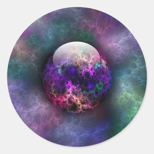 Adesivo Redondo Seus Pinheiros De Materiais Brilhantes (Frente)