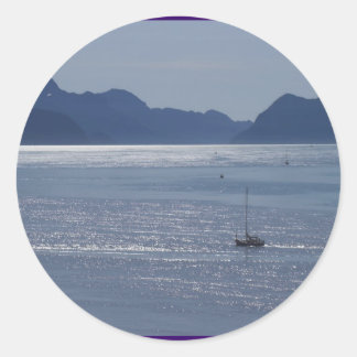 Adesivo Redondo Seward Inlet Alaska