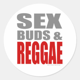 Adesivo Redondo SexBuds e REGGAE
