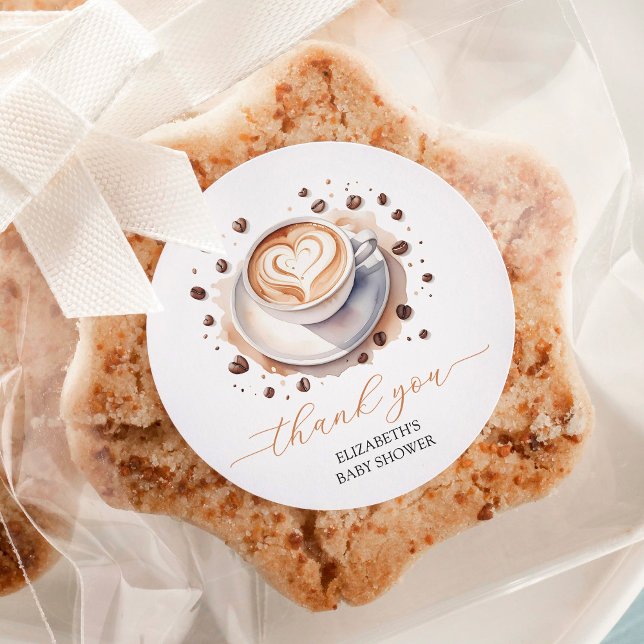 Adesivo Redondo Sexo Bebê neutro está criando Chá de fraldas de ca (Criador carregado)