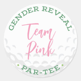 Adesivo Redondo Sexo de Golfe Revela Par-Tee Stickers - Rosa-Equip