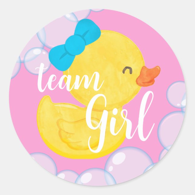 Adesivo Redondo Sexo de Pato de Borracha Vestir Equipe Rapariga Re (Frente)