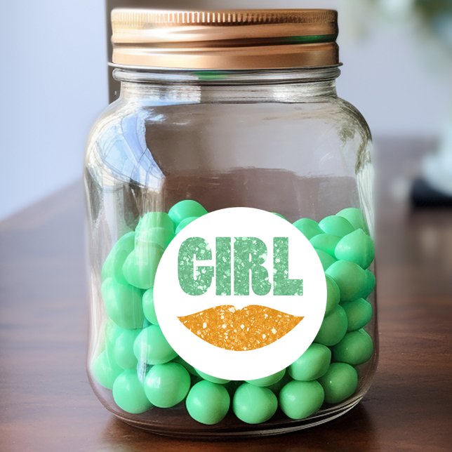 Adesivo Redondo Sexo do Dia de São Patrício Vestidos (Criador carregado)