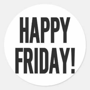 ADESIVO REDONDO SEXTA-FEIRA FELIZ!