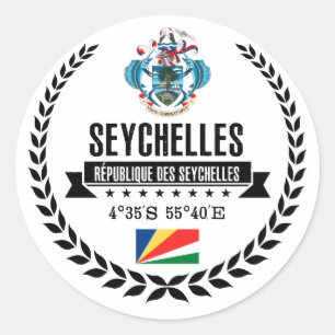 Adesivo Redondo Seychelles
