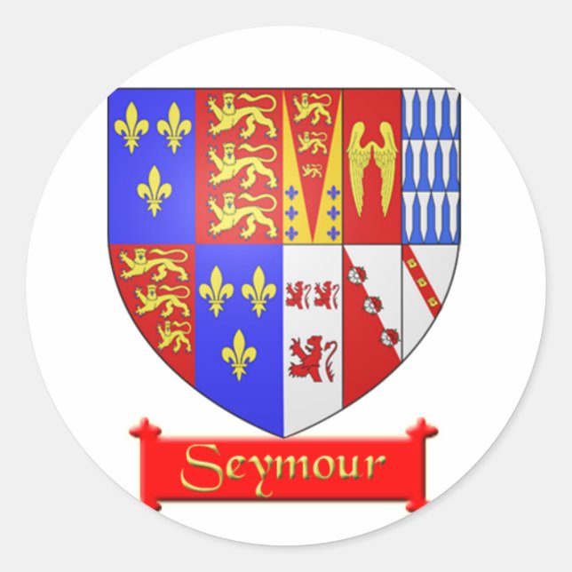 Adesivo Redondo Seymour Heraldic Sticker (Frente)