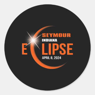 Adesivo Redondo Seymour Indiana Eclipse 2024 Total Eclipse Solar