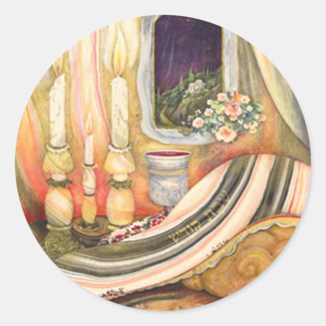 Adesivo Redondo Shabbat (Frente)