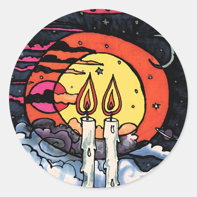 Adesivo Redondo Shabbat (Frente)