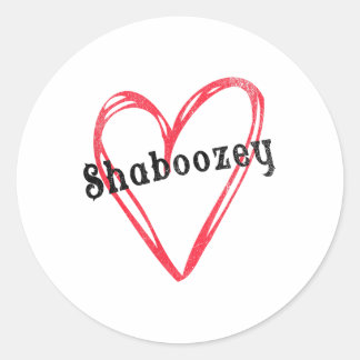 Adesivo Redondo Shaboozey Heart Com Nome Próprio Para Meninas E Wo