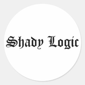 Adesivo Redondo Shady Logic Sticker 2