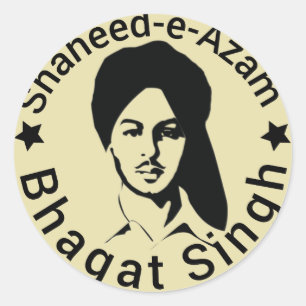 Adesivo Redondo shaheed - e-azam Bhagat Singh
