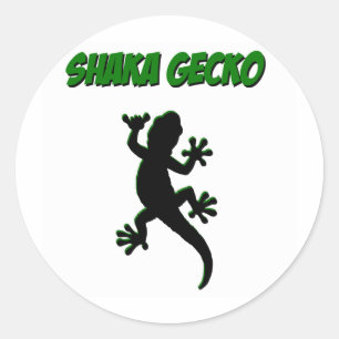 Adesivo Redondo Shaka Gecko Stickers