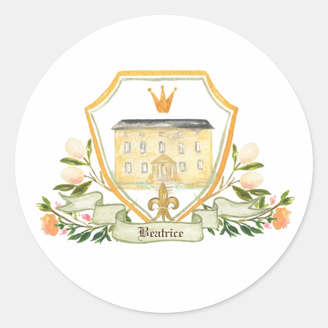 Adesivo Redondo Shakespeare do Velho Mundo | Fairytale (Frente)