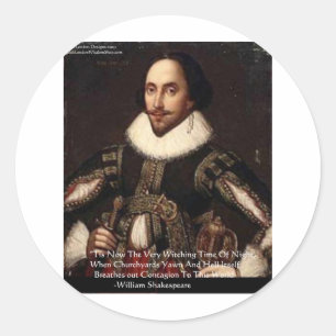 Adesivo Redondo Shakespeare Halloween "Hell Contagion" - Presentes