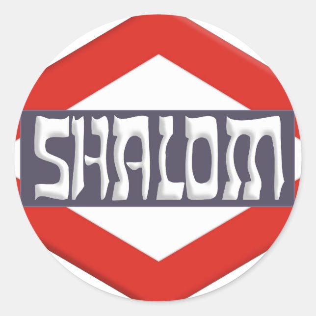 Adesivo Redondo Shalom (Frente)