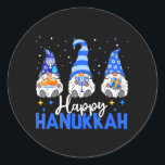 Adesivo Redondo Shalom Gnomos Menorah Dreidel Hanukkah Chanukah<br><div class="desc">Shalom Gnomos Menorah Dreidel Hanukkah Chanukah</div>