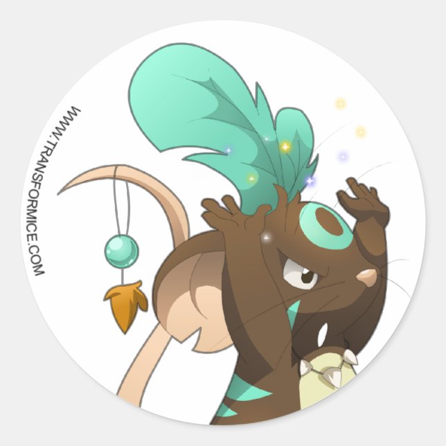 Adesivo Redondo Shaman Sticker (Frente)