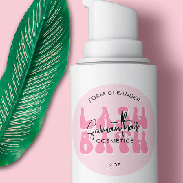 Adesivo Redondo Shampoo de extensões de barra retrorreflectora, ro