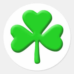 Adesivo Redondo shamrock 3d