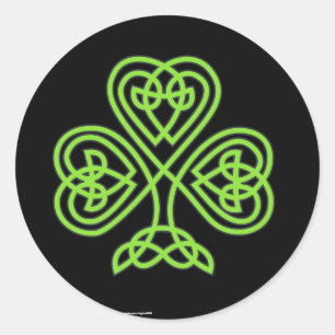 Adesivo Redondo Shamrock Celta