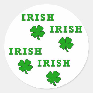 Adesivo Redondo Shamrock IRISH - Personalizado
