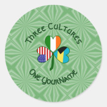Shamrock Irlandês Americano Bahamiano Personalizad