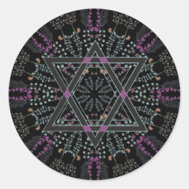 Adesivo Redondo Shana Tova Judeu Ano Novo