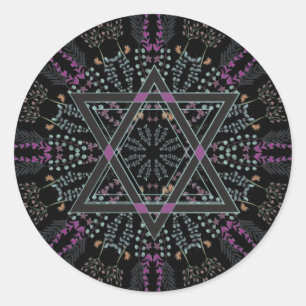 Adesivo Redondo Shana Tova Judeu Ano Novo