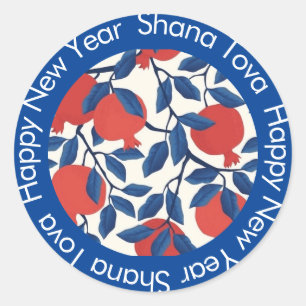 Adesivo Redondo Shana Tova Sticker