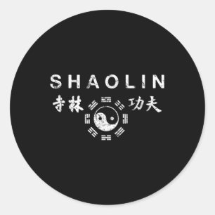Adesivo Redondo Shaolin Kung Fu Artes Marciais Chinesas