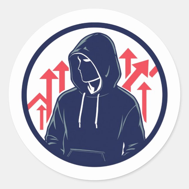 Adesivo Redondo Sharp Trading Edge Sticker (Frente)