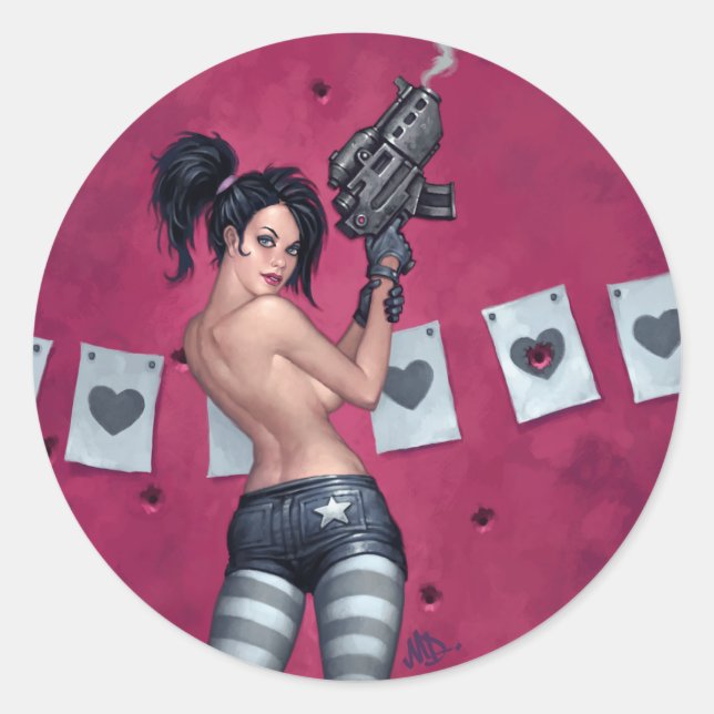 Adesivo Redondo Sharpshooter (Frente)