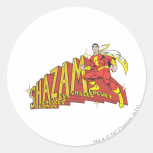 Adesivo Redondo Shazam - acrônimo