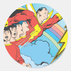 Adesivo Redondo SHAZAM/Billy Batson