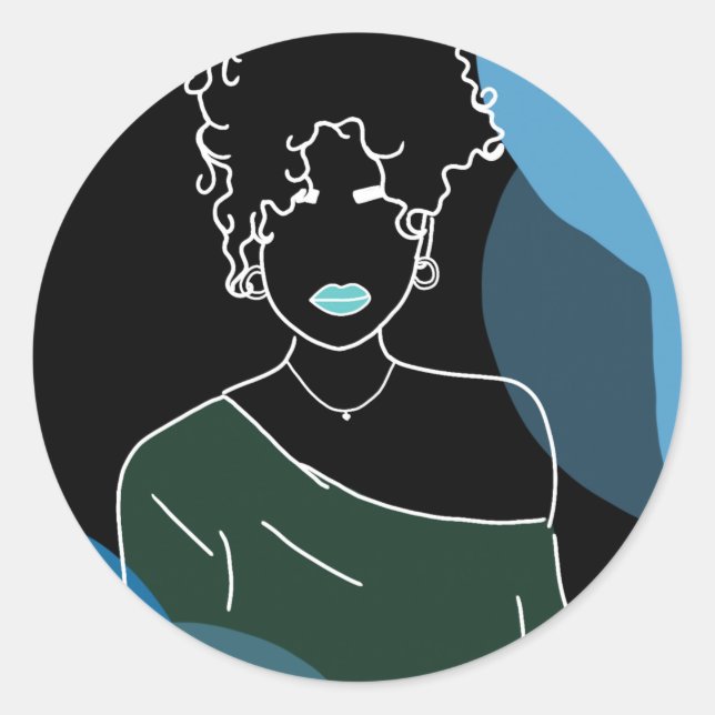 Adesivo Redondo she - negativo (Frente)