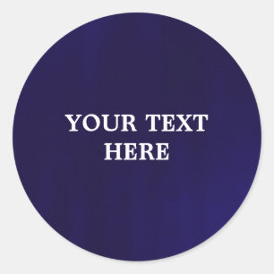 Adesivo Redondo Sheen Elegant Azul-Marinho Escuro