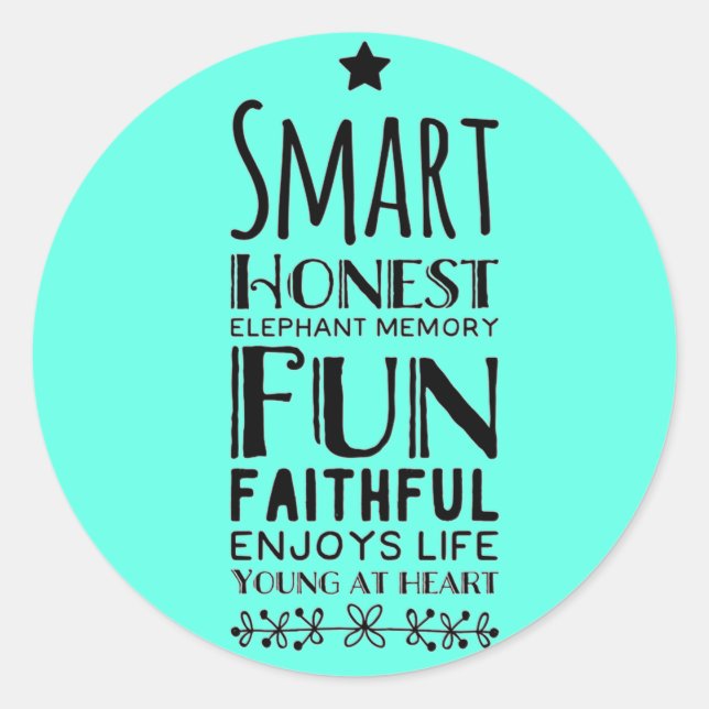 Adesivo Redondo Sheffey Acronym (Frente)