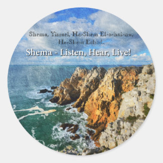 Adesivo Redondo Shema Prayer Sticker 1