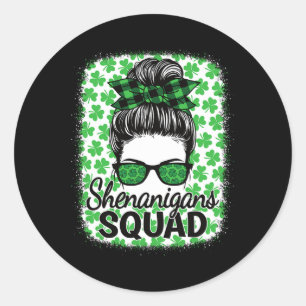 Adesivo Redondo Shenanigans Squad Ruas. Dia de Patrick Mulheres Me
