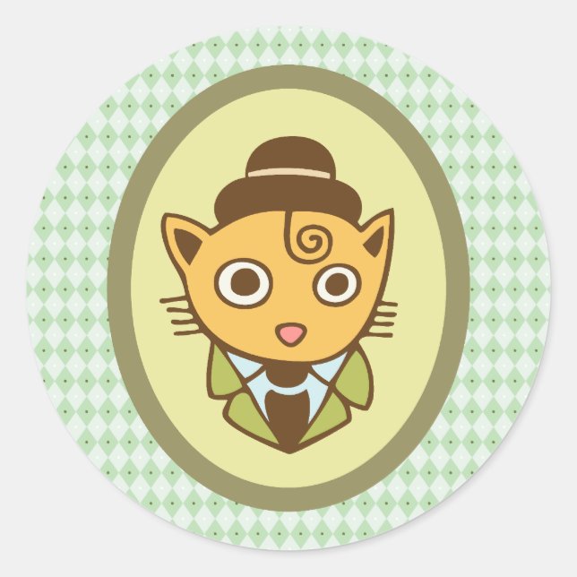 Adesivo Redondo Sherlock (Frente)