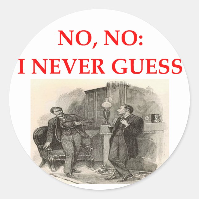 Adesivo Redondo sherlock Holmes (Frente)