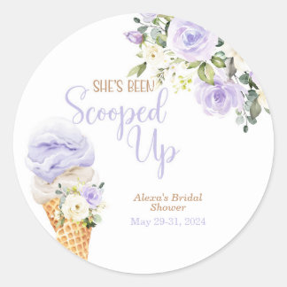 Adesivo Redondo She's Been Scooped Up (Purple) Custom 