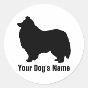 Adesivo Redondo Shetland Sheepdog Instalmentト ラ ン ェ .