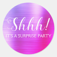 Shhh! Festa de aniversário surpresa - Roxo