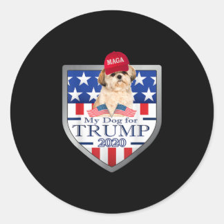 Adesivo Redondo Shih Tzu Lover | My Shih Tzu Trump